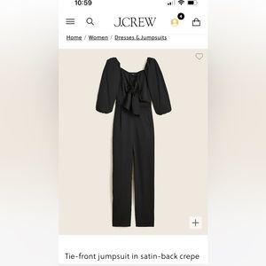 J.Crew Tie Front Jumpsuit